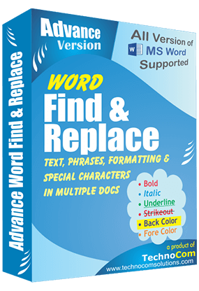 Advance Word Find and Replace