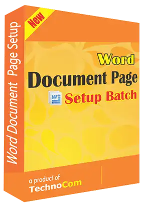 Word Document Page Setup Batch