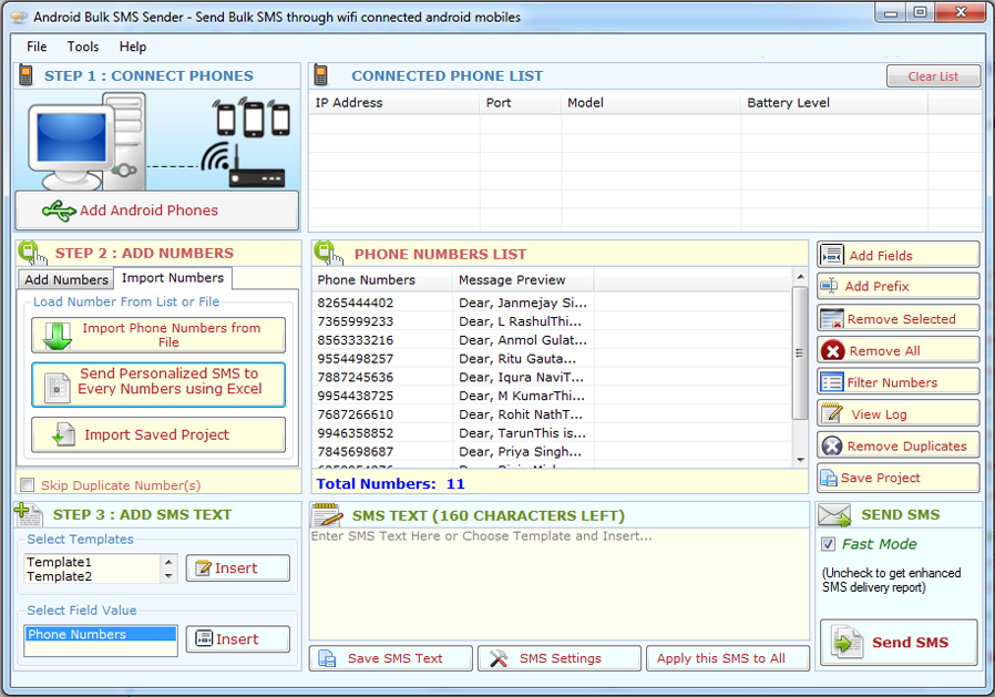 Android Bulk SMS Sender