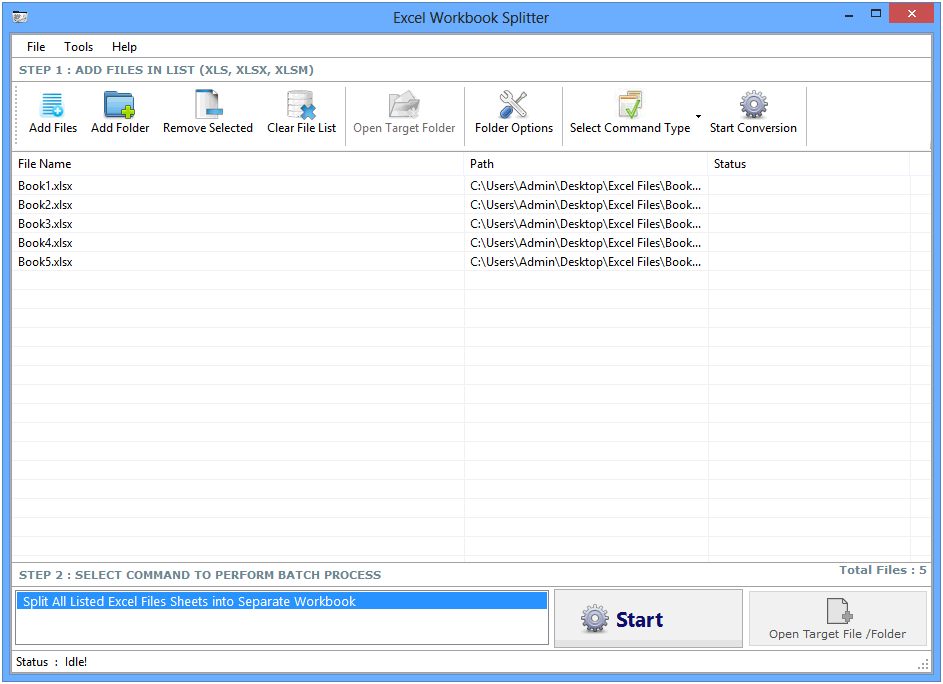 Excel Workbook Splitter 2.5.0.11