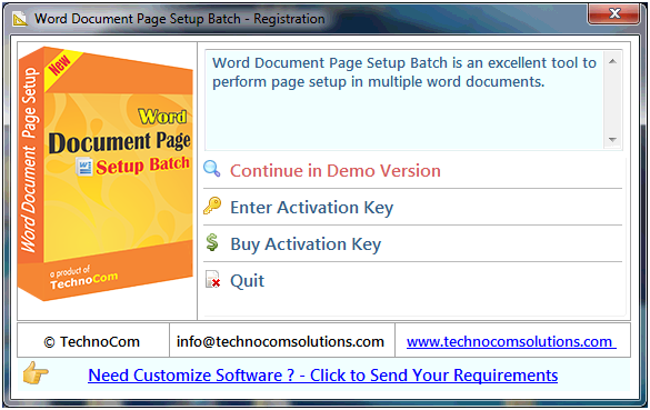 Word Document Page Setup Batch
