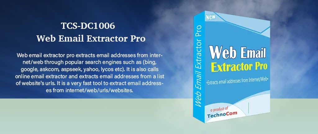 Web email extractor software