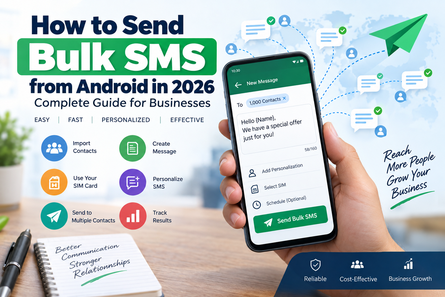 Bulk SMS from Android