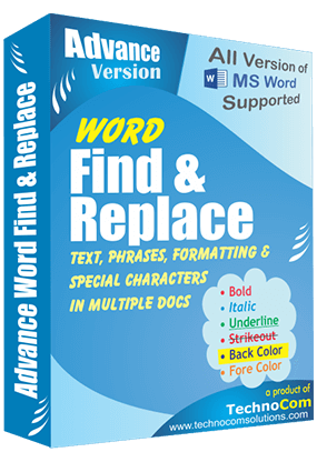 Advance Word Find and Replace