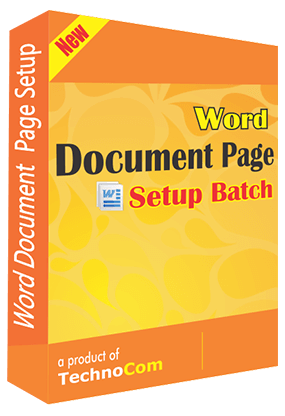 Word Document Page Setup Batch