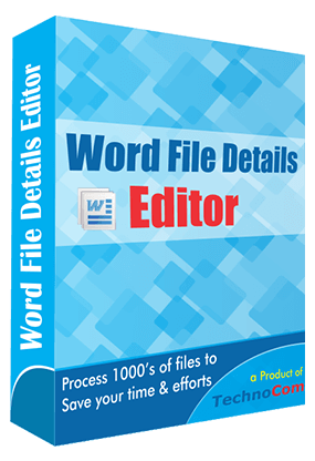 Word File Details Editor