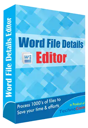 Word File Details Editor