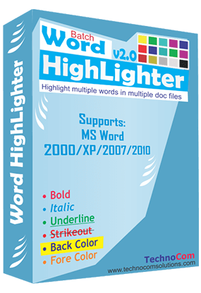 Batch Word Highlighter