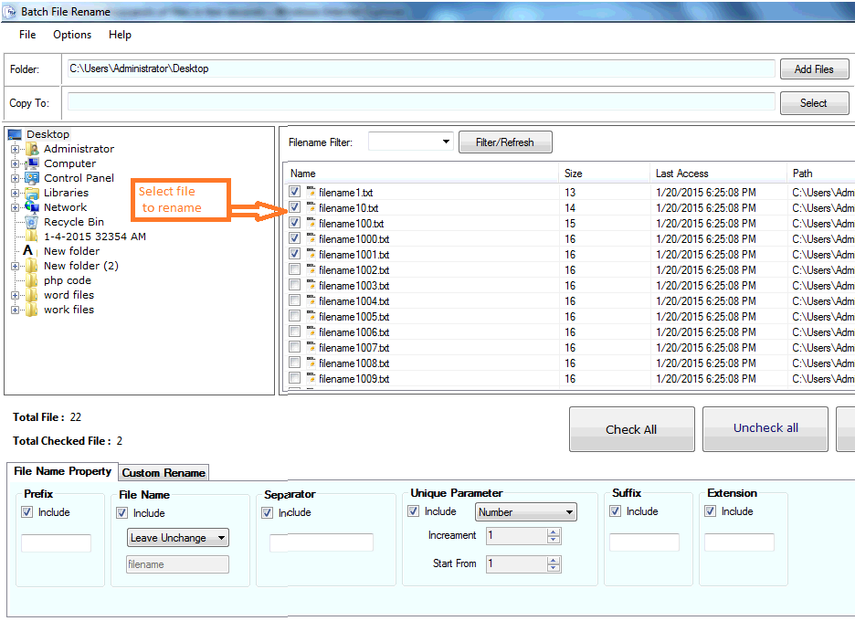 Batch File Rename