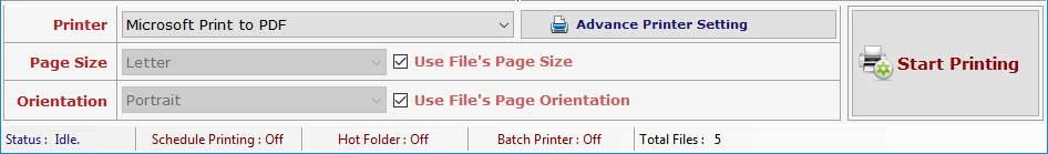 Batch Files Printing