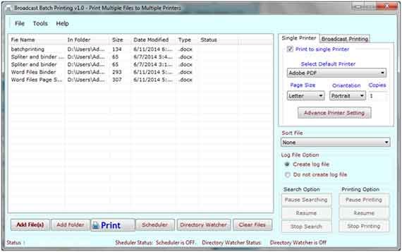 Broadcast Batch Printing