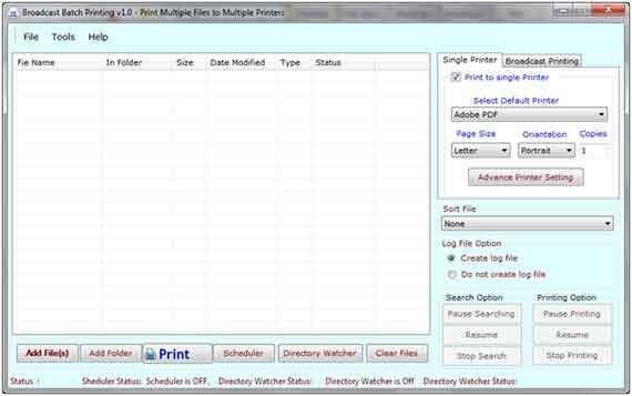 Broadcast Batch Printing