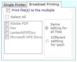 Broadcast Batch Printing