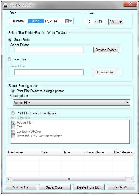 Broadcast Batch Printing