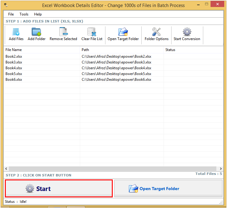 Excel Workbook Details Editor