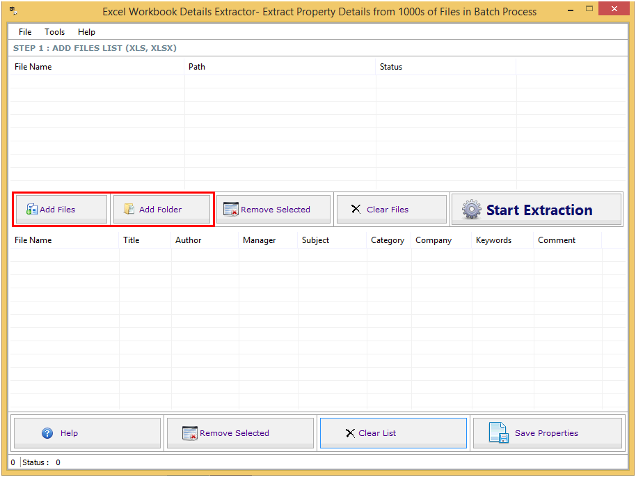 Excel Workbook Details Extractor