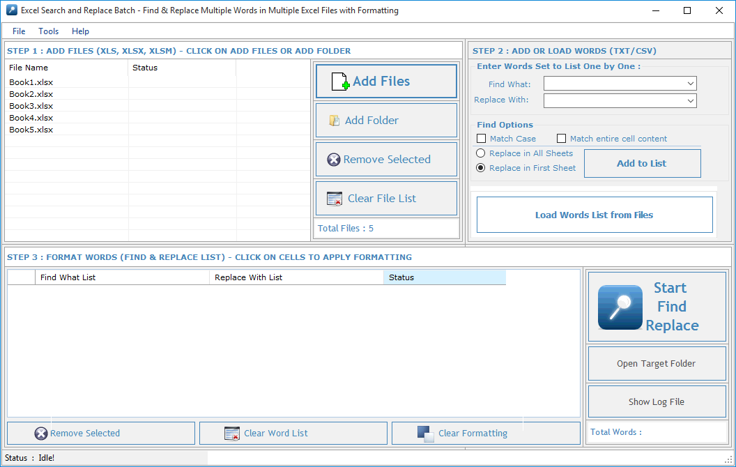 Batch Word Find & Replace 