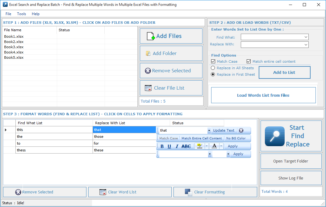 Batch Word Find & Replace 