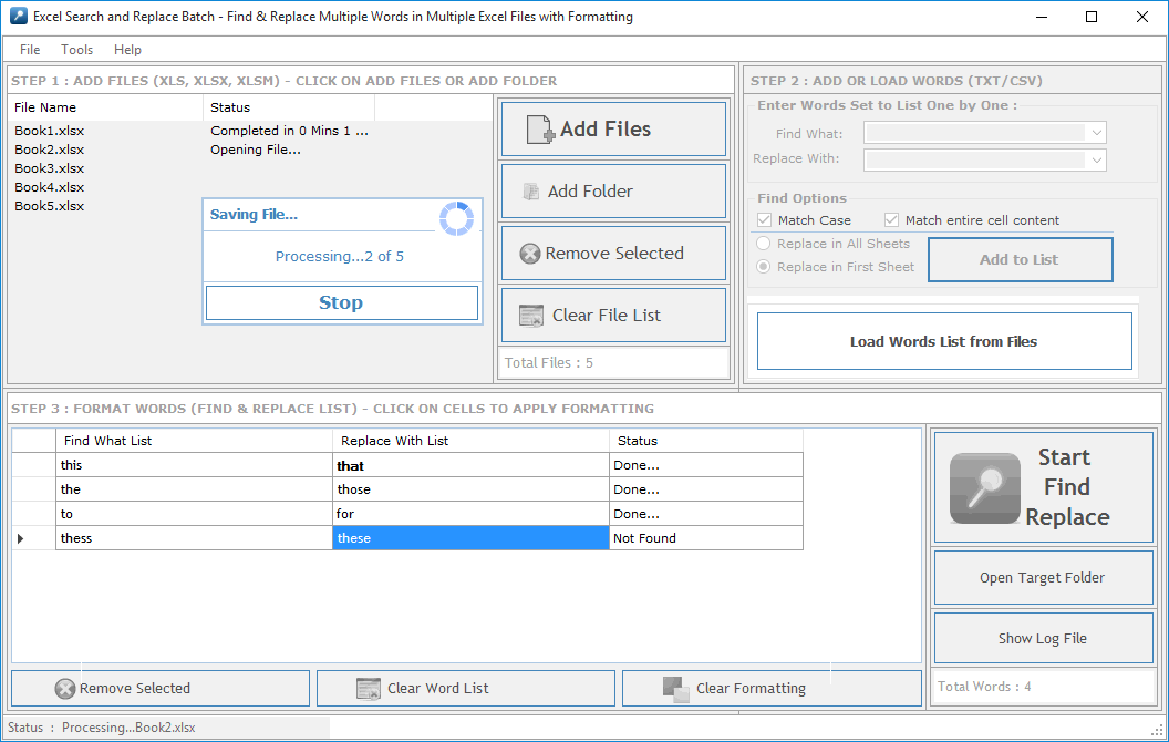 Batch Word Find & Replace 