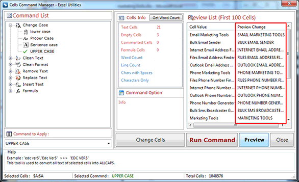 Excel Utilities