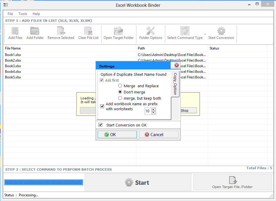 Excel Workbook Binder