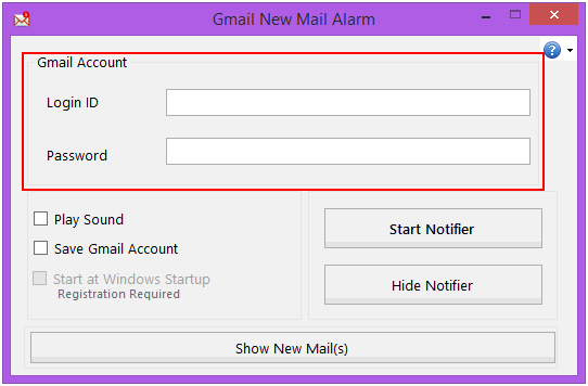 Gmail New Mail Alarm