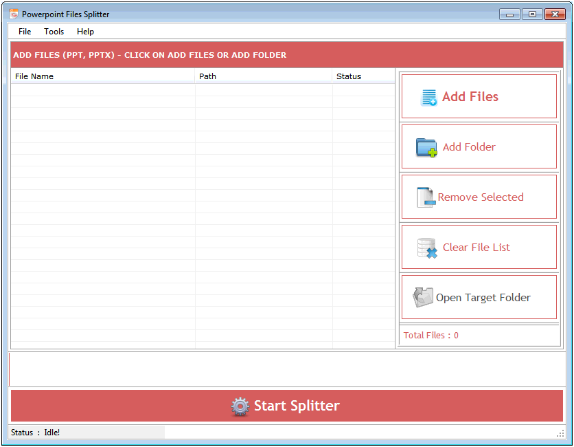 PowerPoint Files Splitter