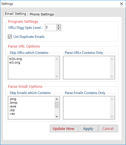 Web Email and Phone Extractor Pro