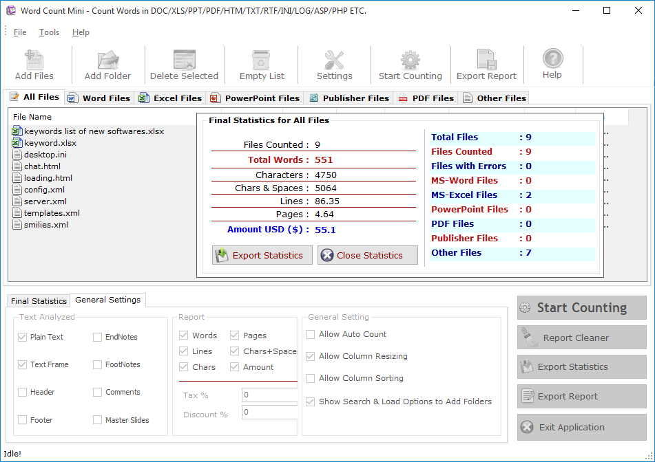 Windows 7 Word Count Mini 3.1 full