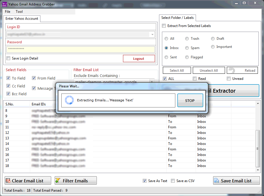 Yahoo Email Address Grabber 2.5.0.11